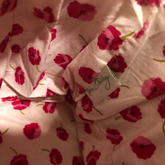 Vera Bradley women pink and lime handbag, 12 x 9 x 5 - Picture 9 of 16